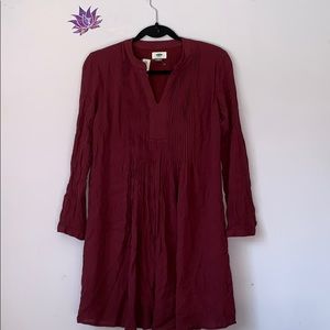 Burgundy Dress w Built-in Slip 🍷
